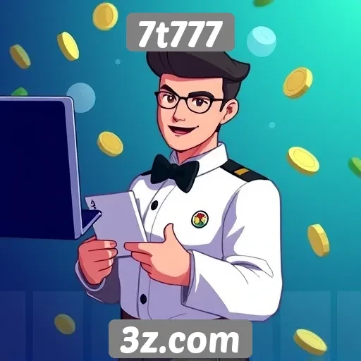 Experiência do usuário no site de jogos 7t777